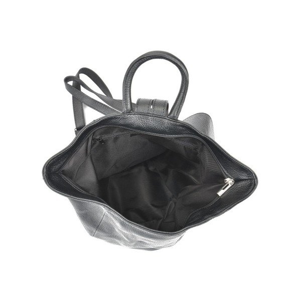 Črn usnjen nahrbtnik Anna Luchini Makna-image-3