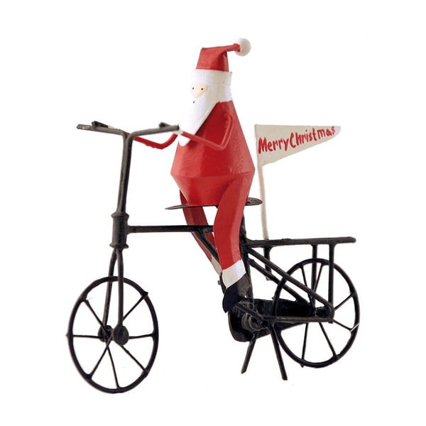 Božična dekoracija G-Bork Santa on Bike