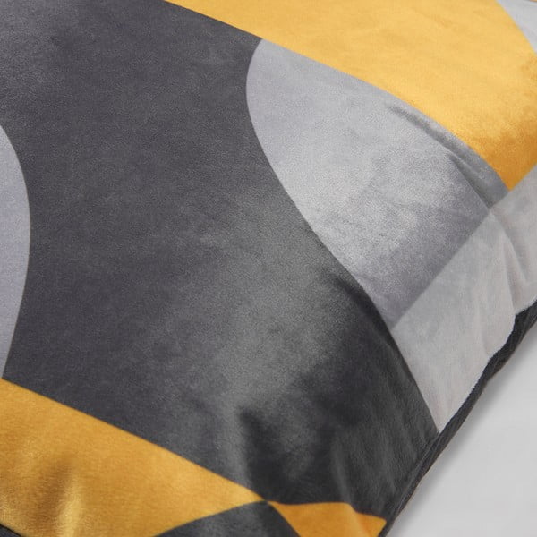 Siva in rumena prevleka za vzglavnik La Forma Rise, 45 x 45 cm-image-1
