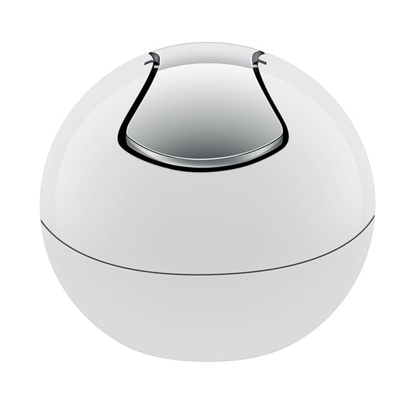 Bel plastičen koš za smeti 1 l Bowl – Spirella