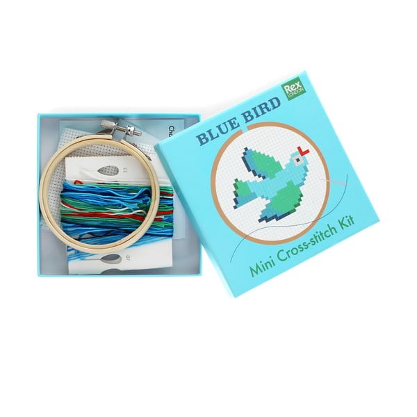 Komplet za ustvarjanje Cross-stitch Kit Blue Bird – Rex London-image-2