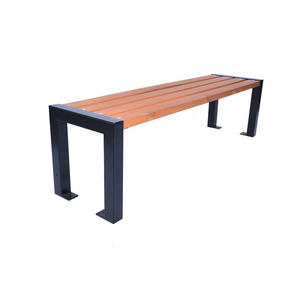 Rjava vrtna klop iz masivnega lesa – Rojaplast-image-2