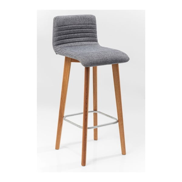 Komplet 2 sivih barskih stolčkov Kare Design Lara