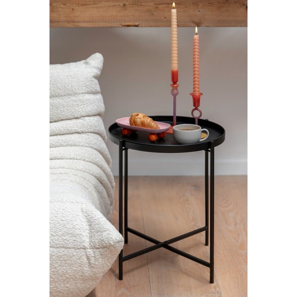 Kovinska okrogla stranska mizica ø 40 cm Meseta  – Leitmotiv-image-1