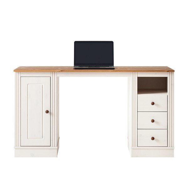 Pisalna miza z borovo mizno ploščo 50x140 cm Anita – Støraa-image-3