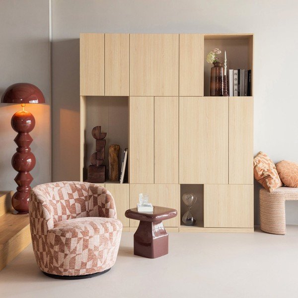 Modularna omara v naravni barvi 188x215 cm Build – WOOOD-image-1
