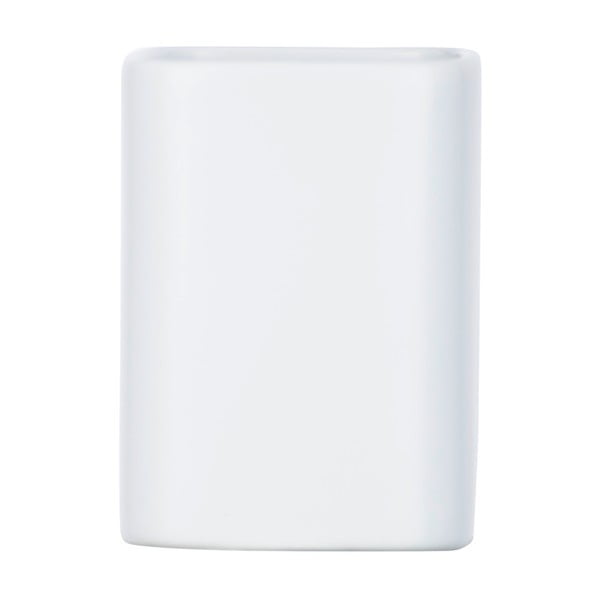 Mat bel keramičen lonček za zobno ščetko Wenko Hexa-image-2