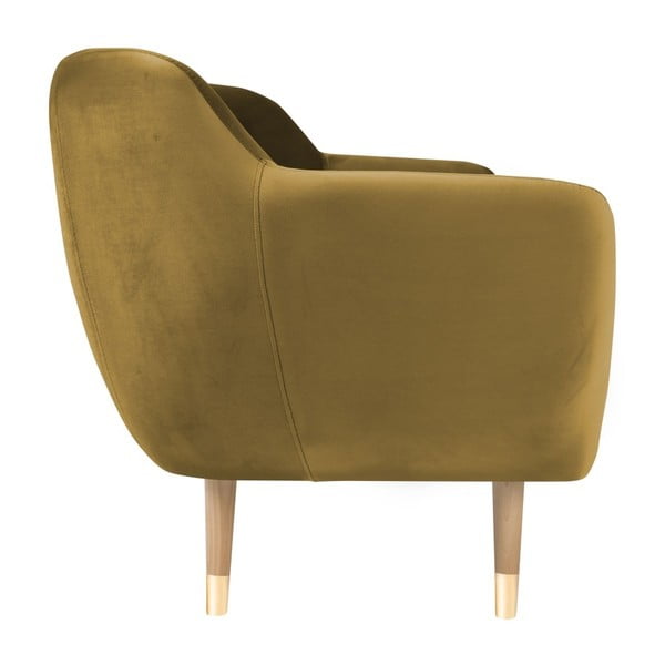 Dvosedežna zofa v zlati barvi Mazzini Sofas Amelie-image-1
