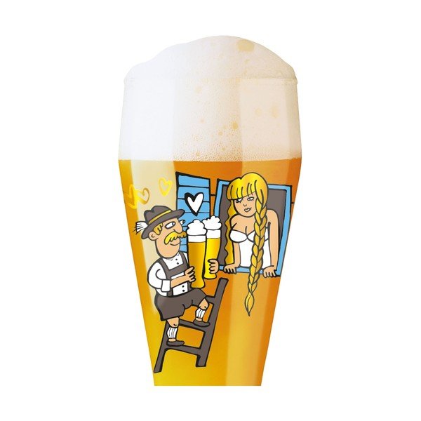 Komplet pivskega kozarca iz kristalnega stekla in 5 podstavkov Ritzenhoff Martina Schlenke, 645 ml-image-2