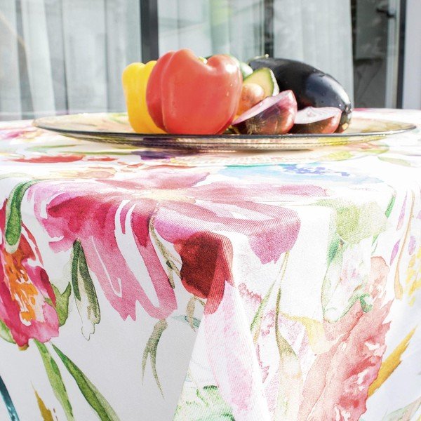 Bombažni prt Happy Friday Basic Pink Bloom, 150 x 150 cm-image-1