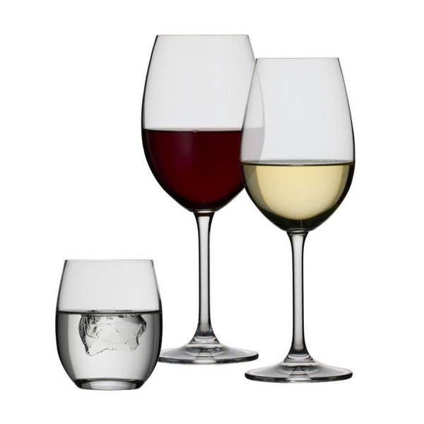 Kozarci v kompletu 18 ks za vino Juval – Lyngby Glas