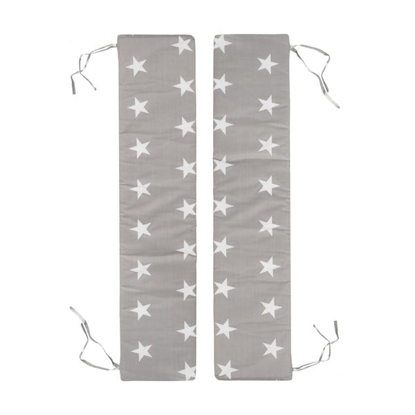 Sivo-bež prevleke za otroško vrtno garnituro v kompletu 2 ks 18x90 cm Little Stars – Roba
