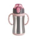 Svetlo roza otroška steklenička iz nerjavečega jekla 330 ml - Orion