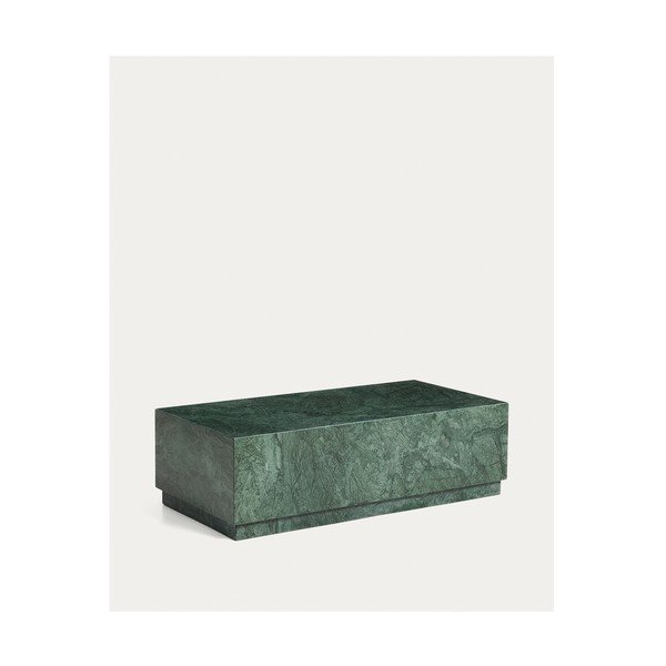 Zelena marmorna klubska mizica 50x100 cm Sorein – Kave Home-image-4
