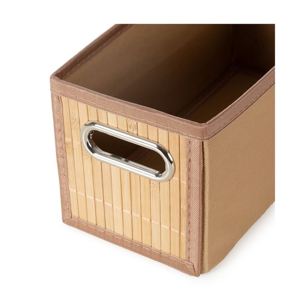 Škatla za shranjevanje iz bambusa v naravni barvi 15x31x15 cm – Compactor-image-1