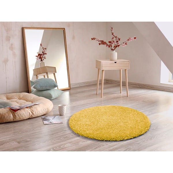Rumena preproga Universal Aqua Liso, ø 100 cm-image-1