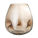 Vaza iz rjavega stekla Bloomingville Ifza, višina 20 cm