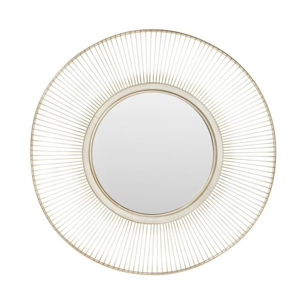 Ogledalo z okvirjem v srebrni barvi Kare Design Storm Silver, ⌀ 93 cm