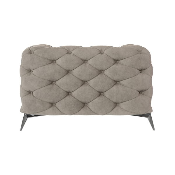 Sivo-bež žameten fotelj Chelsea – Ropez-image-3