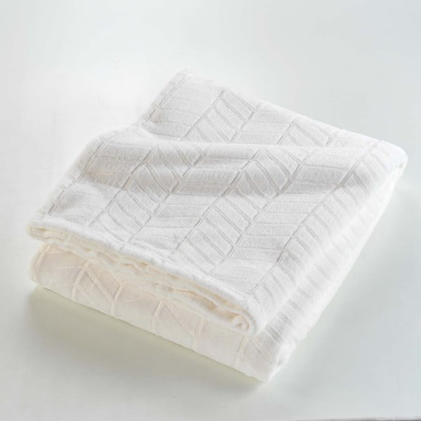 Kremno belo pregrinjalo iz mikroflanele 180x220 cm Arya – douceur d'intérieur-image-3