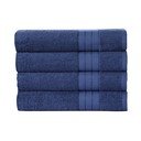 Temno modre bombažne brisače v kompletu 4 ks 50x100 cm – Good Morning