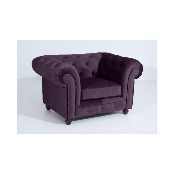 Vijoličen fotelj Max Winzer Orleans Velvet-image-4