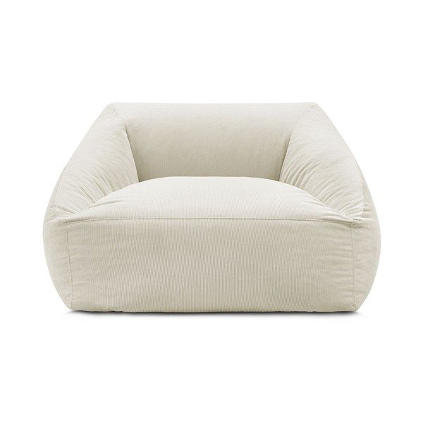 Bež vreča za sedenje iz rebrastega žameta Lilibet – Bobochic Paris-image-2