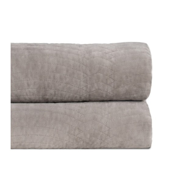 Sivo prešito pregrinjalo 180x260 cm – Ixia