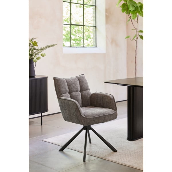 Sivi oblazinjeni jedilni stoli v kompletu 2 ks Marilla – Unique Furniture-image-1