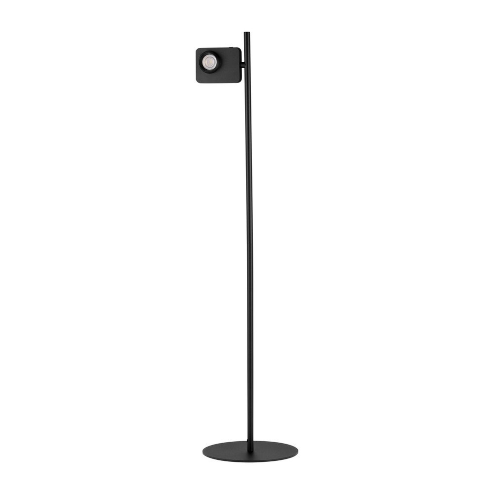 Črna aluminijasta LED stoječa svetilka z upogljivo konstrukcijo/zatemnitvena (višina 131 cm) Kedros