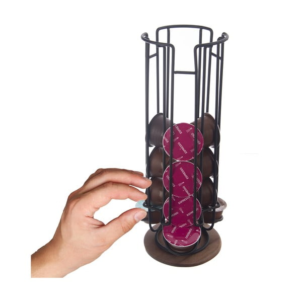 Črno stojalo za kapsule Radka – Orion