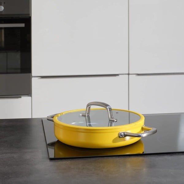 Ponev s pokrovko/s keramično prevleko ø 28 cm tegame Meda 3.0 – FABINI-image-1