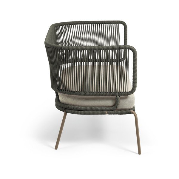 Zelen vrtni kavč z jekleno konstrukcijo Kave Home Nadin-image-2