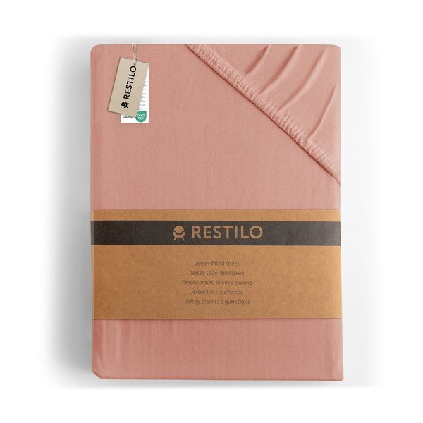 Breskova napenjalna rjuha iz jerseyja 240x220 cm Amber – Restilo-image-4