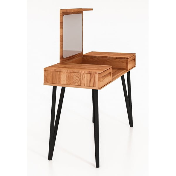 Toaletna mizica iz bukovega lesa 120x53 cm Golo - The Beds-image-3