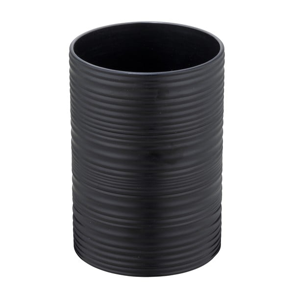 Črn plastičen lonček za zobne ščetke Lyon – Allstar