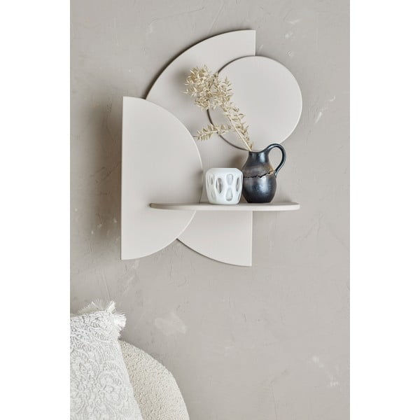 Kremno bela polica 44 cm Leonard – Bloomingville-image-1