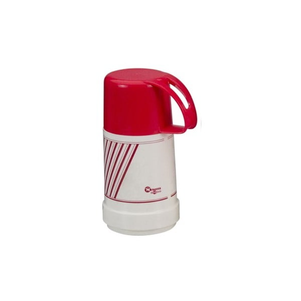 Rdeče-bela termo steklenička Metaltex Vacuum, 250 ml