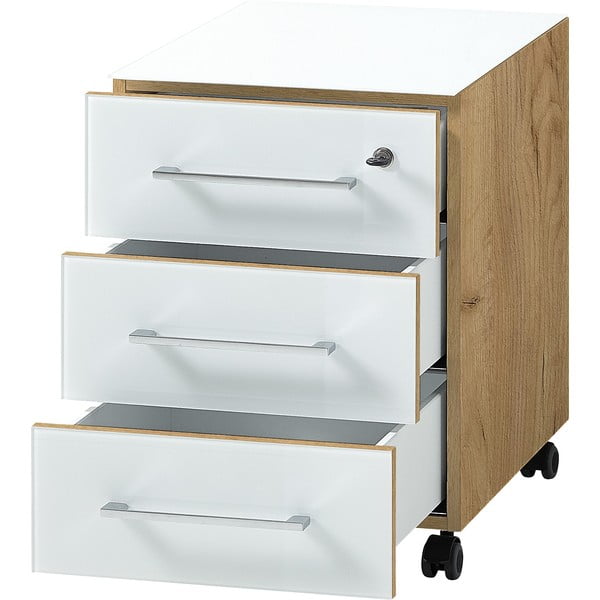 Bela omara v hrastovem dekorju 40x55 cm Monteria - Germania-image-3