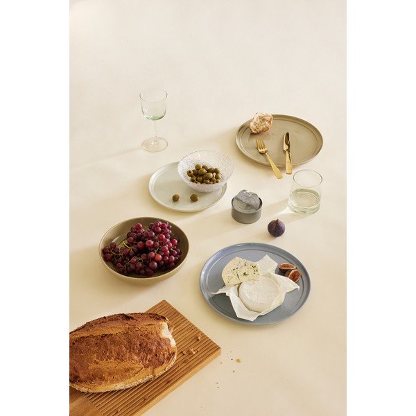 Kremno bel desertni lončen krožnik ø 23 cm Amare – Hübsch-image-3