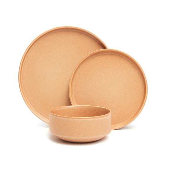 18-delni opečnato oranžni lončeni set posode Bonami Selection Malia