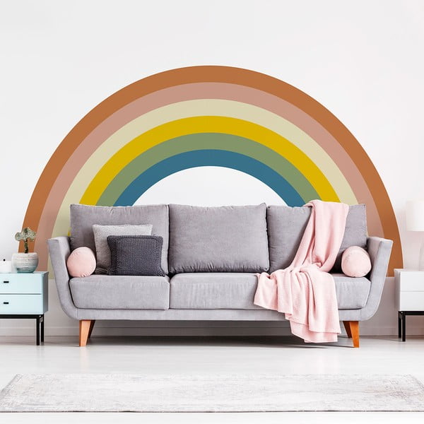 Otroška stenska nalepka 158x87 cm Pastel Rainbow - Ambiance