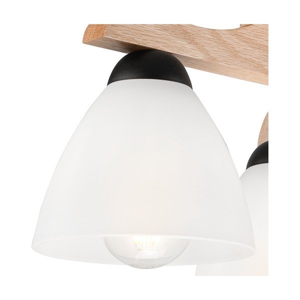 Bela stropna svetilka s steklenim senčnikom ø 16 cm Andreas – LAMKUR-image-3