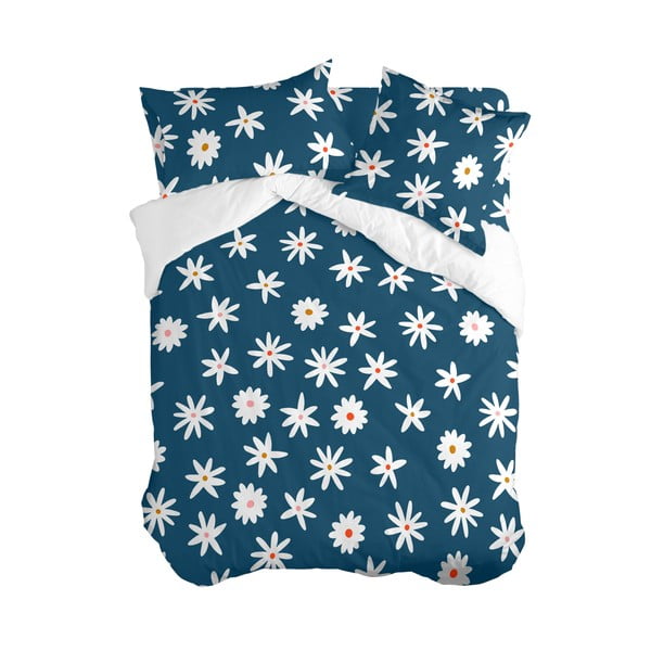 Modra prevleka za odejo za zakonsko posteljo 200x200 cm Margaret – Aware