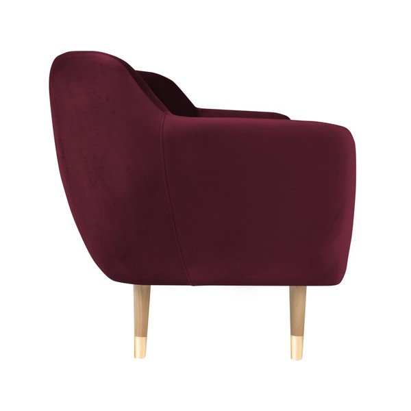 Mazzini Sofas Dvosedežna zofa Amelie v bordo barvi-image-2