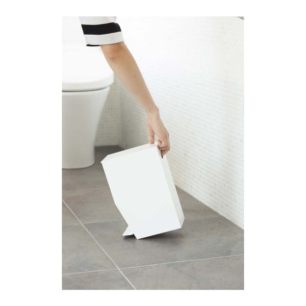 Bel plastičen koš za smeti s pedalom 3,9 l Tower – YAMAZAKI-image-2