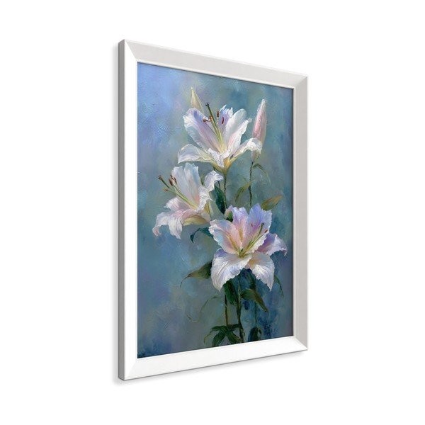 Tiskana slika z okvirjem 56x75 cm Lilies – Styler-image-4