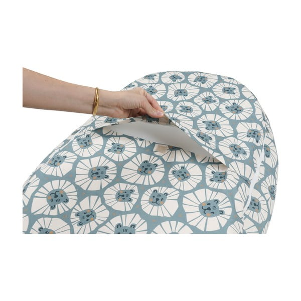 Modro gnezdo za dojenčka Denim Lions - Malomi Kids-image-1