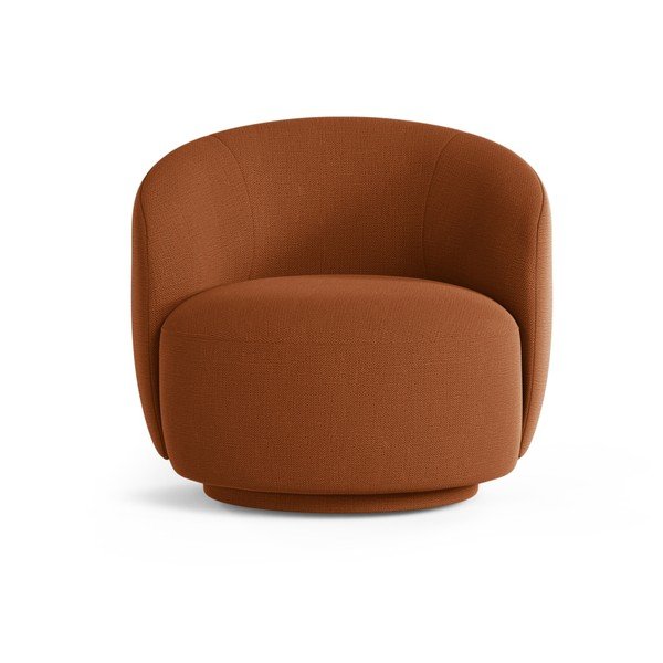 Opečnato oranžen vrtljiv fotelj Letizia – Micadoni -image-1