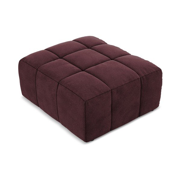 Bordo rdeč žameten tabure Aloha – Makamii-image-2